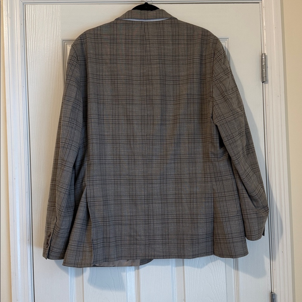 Tommy Hilfiger Men's Brown Plaid Blazer - Picture 3 of 3